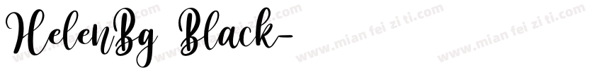 HelenBg Black字体转换